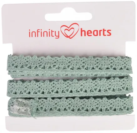 Infinity Hearts Pitsnauha Polyesteri 11mm 06 Harmaa - 5m