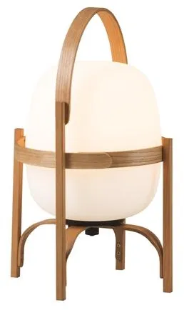 Santa & Cole Cestita Batería Kannettava Lamppu Valkoinen Muovi