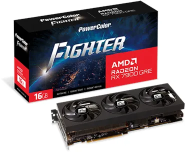 PowerColor Radeon RX 7900 GRE Fighter OC - 16GB GDDR6 RAM - Näytönohjain