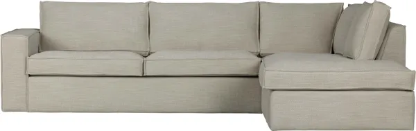 Freddie, Kulmasohva oikealle, luonnonväri, K90x197x283 cm