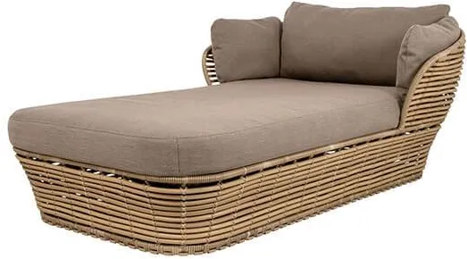 Cane-Line Basket daybed - Luonnollinen runko sis. tyyny