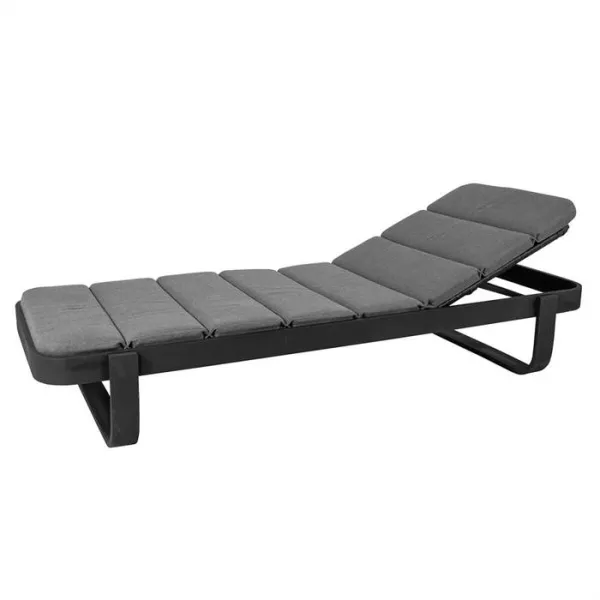 Cane-Line Cut aurinkotuoli tyynyllä - Laavaharmaa