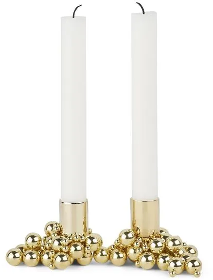 Gejst Molekyl Kynttilänjalka 2 Messinki