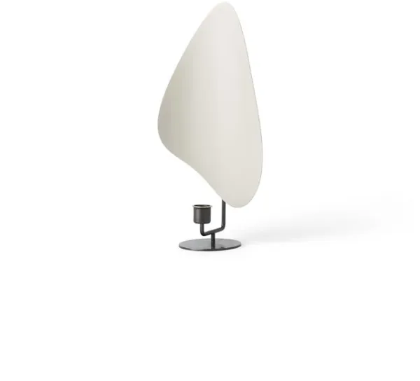 Audo Flambeau Kynttilänjalka H34 Patinoitu Messinki/Harmaa