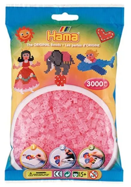 HAMA Midi Helmet 3000 kpl Läpinäkyvä vaaleanpunainen - 0172