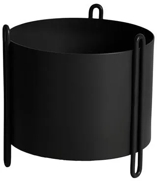 Woud Pidestall Kukkaruukku Pieni Musta