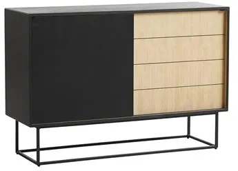 Woud Virka Lipasto Korkea Valkoinen/Musta