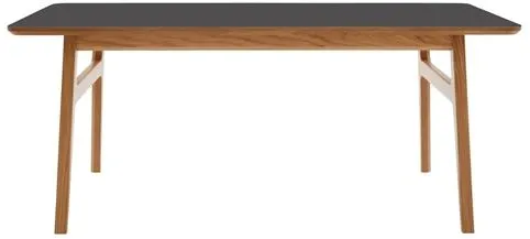 Magnus Olesen Freya Sohvapöytä Massiivinen Lakattu Tammi/Linoleumi Musta 4023 Forbo P 120 x L 60 x K 50