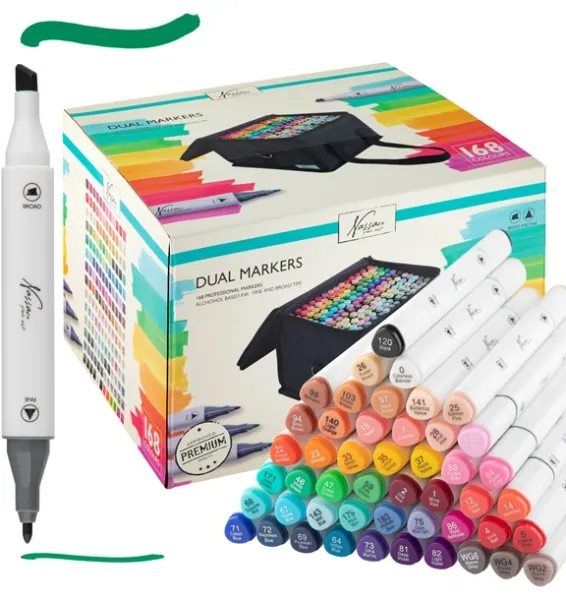 Nassau Markers kaksoiskärki valkoinen kolmionmuotoinen 168 kpl