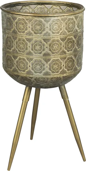 DUTCHBONE Botaninen kukkaruukku L - messinki rauta