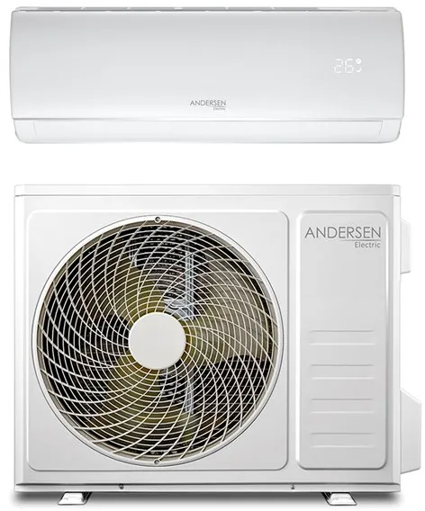 Andersen Electric AE 9000 Ilma/ilma-lämpöpumppu WiFi:llä, 3,4 kW, 5–63 m², valkoinen