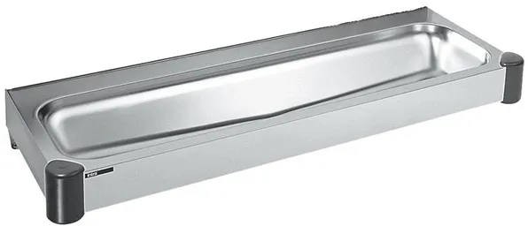 Juvel Intra Juvel P12 huuhtelukouru ilman takaseinää, keskellä oleva viemäri, ruostumatonta terästä